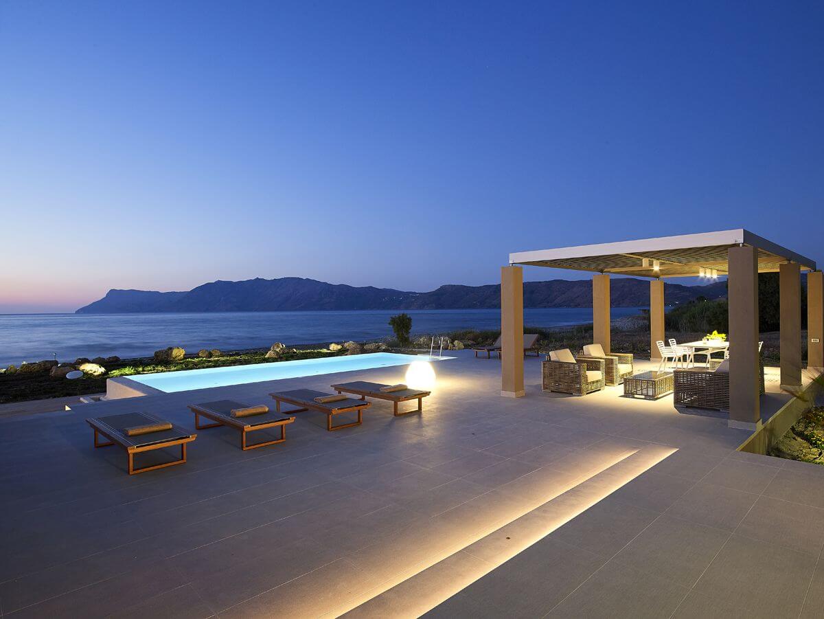 Luxusvilla auf Kreta mit beheizbarem Pool direkt am Strand buchen ...